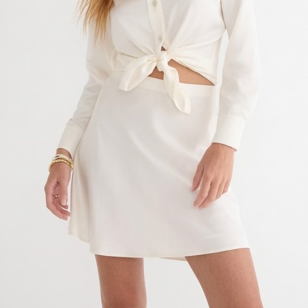 J.Crew Gwen Slip Mini Skirt - Size XL (NWT)